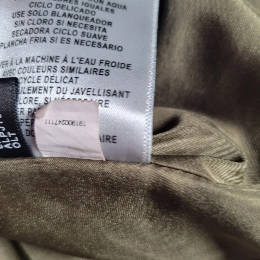 Levi Strauss & Co. Field Jacket‎ Men XXL Olive Green Hooded Zip Utility LM6RC421